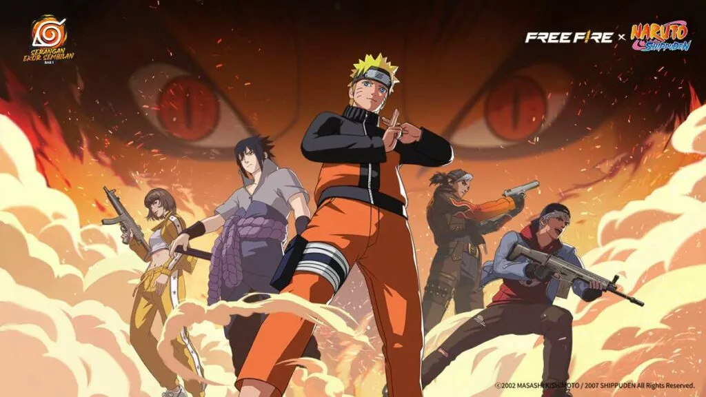 A Fusão Épica: Free Fire Encontra Naruto Shippuden em Nova Animação