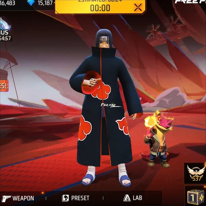 Itachi Uchiha Chega ao Free Fire: A Revolução da Guerra Ninja