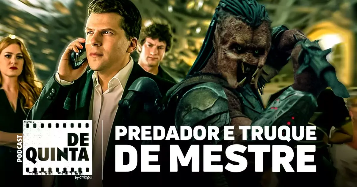 Capa da matéria sobre Predador: Terras Selvagens e Truque de Mestre 3 – Novidades Imperdíveis nos Cinemas
