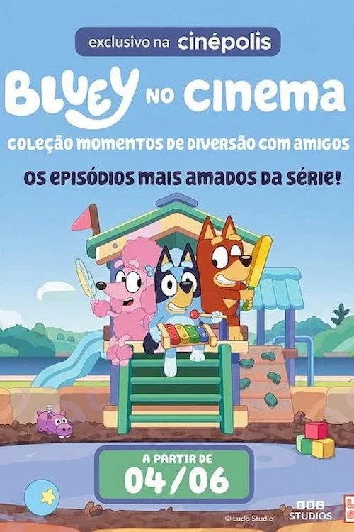 Bluey no Cinema: Coleção Momentos de Diversão com Amigos